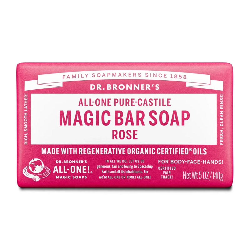 Pastilla de Jabón de Rosa Dr. Bronner's
