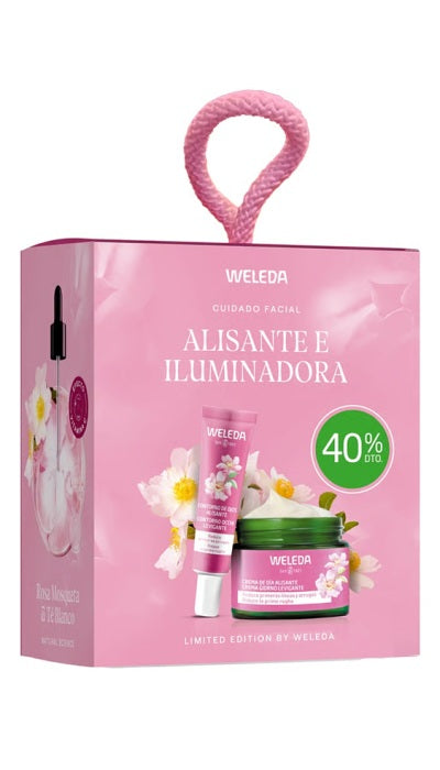 Rutina Alisante Contorno de Ojos + Crema de Día Weleda