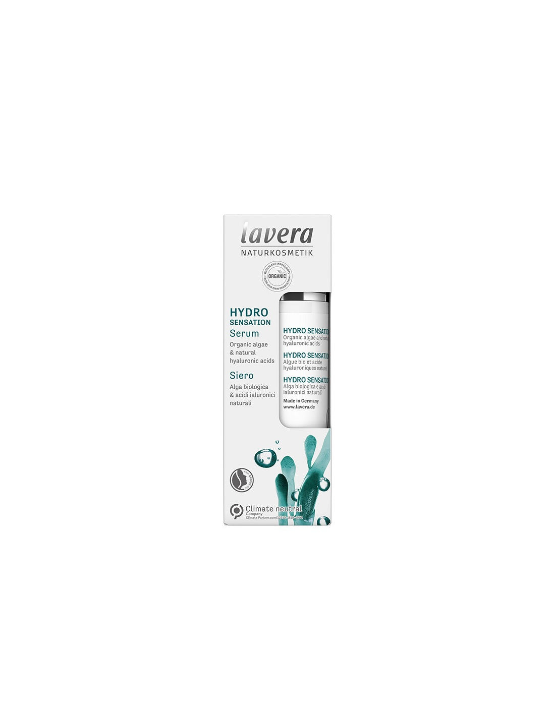 Serum hydro sensation algas y acido hialuroico Lavera
