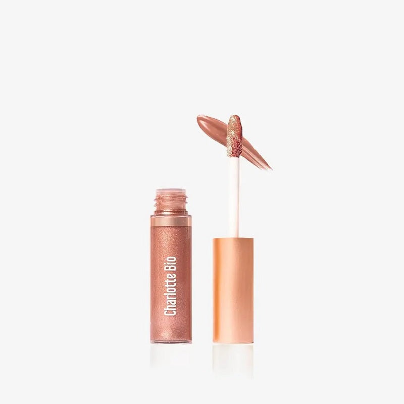 Sombra de Ojos Castaña Glaseada Líquida Ecológica Oro Charlotte Bio