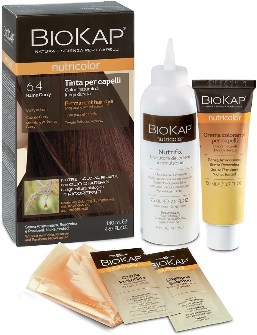 Tinte Cobrizo Curry 6.4 - Nutricolor Biokap
