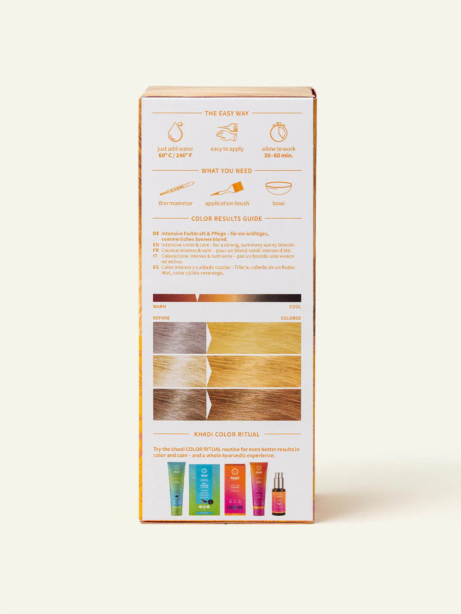 Tinte Vegetal Rubio Miel Amanecer Khadi