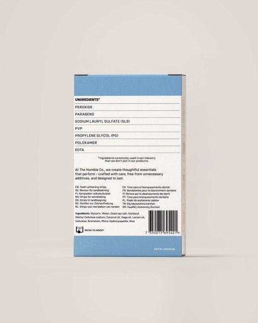 Tiras Dentales Blanqueadoras Aloe Vera The Humble Co.