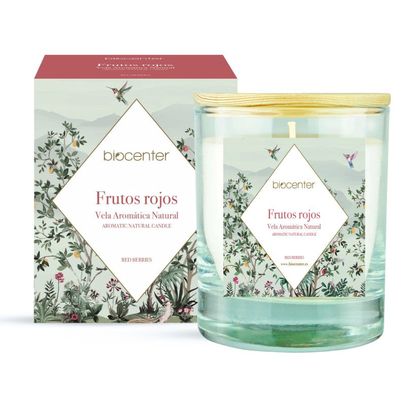 Vela Natural de Cera de Soja - Frutos Rojos Biocenter