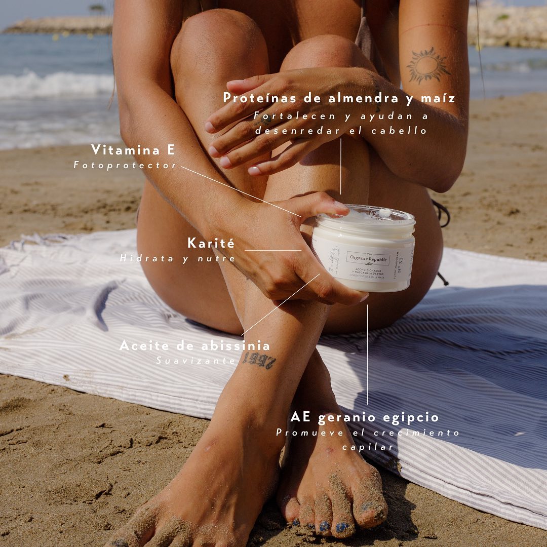 Acondicionador y Mascarilla Nutritiva y Desenredante The Organic Republic