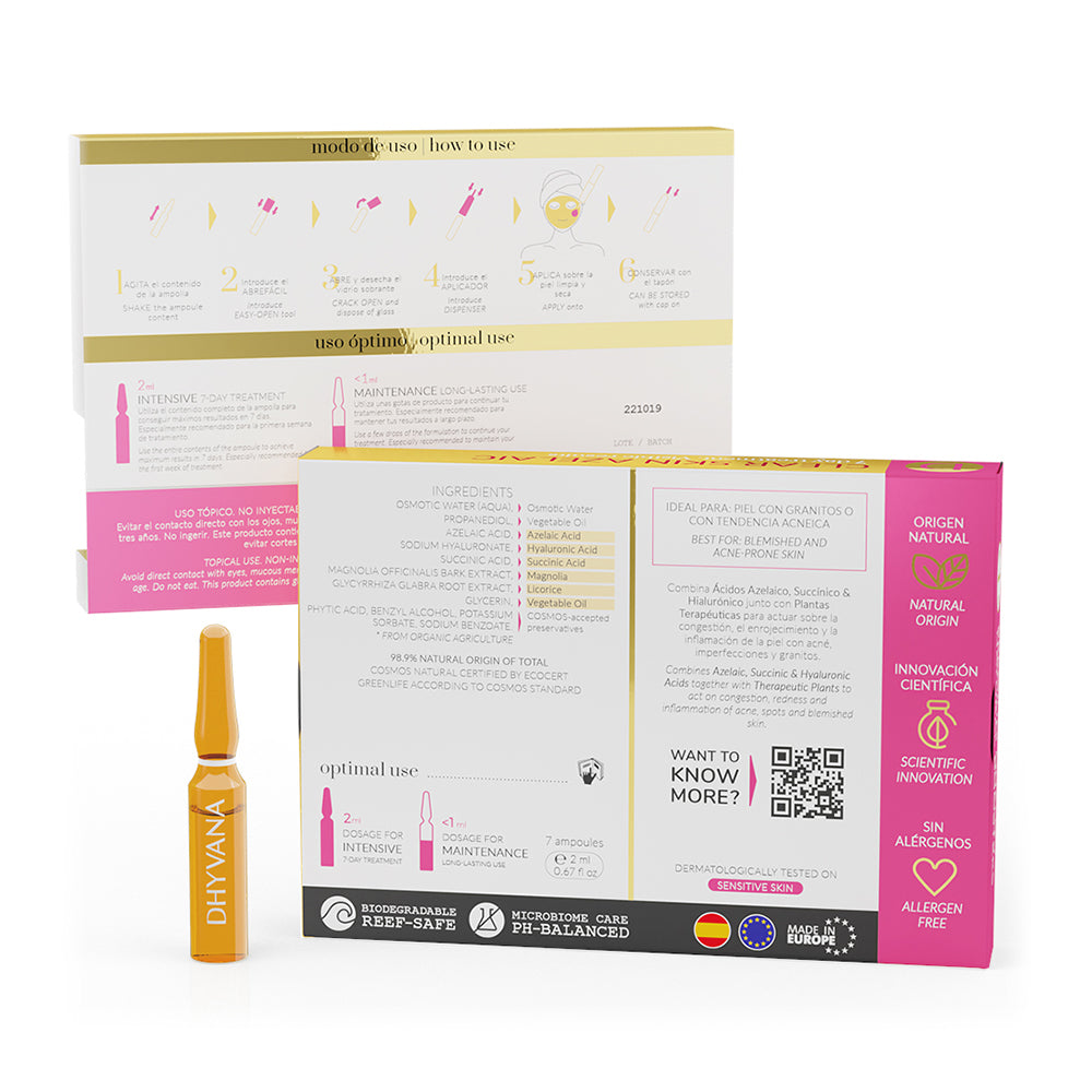 Ampollitas Faciales Clear Skin Azelaic Dhyvana