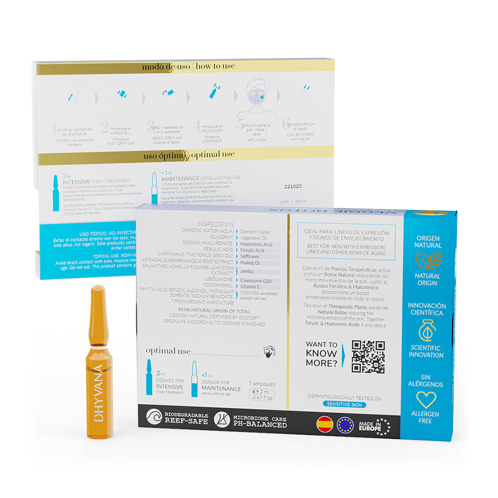 Ampollitas Faciales Veggie Botox Dhyvana