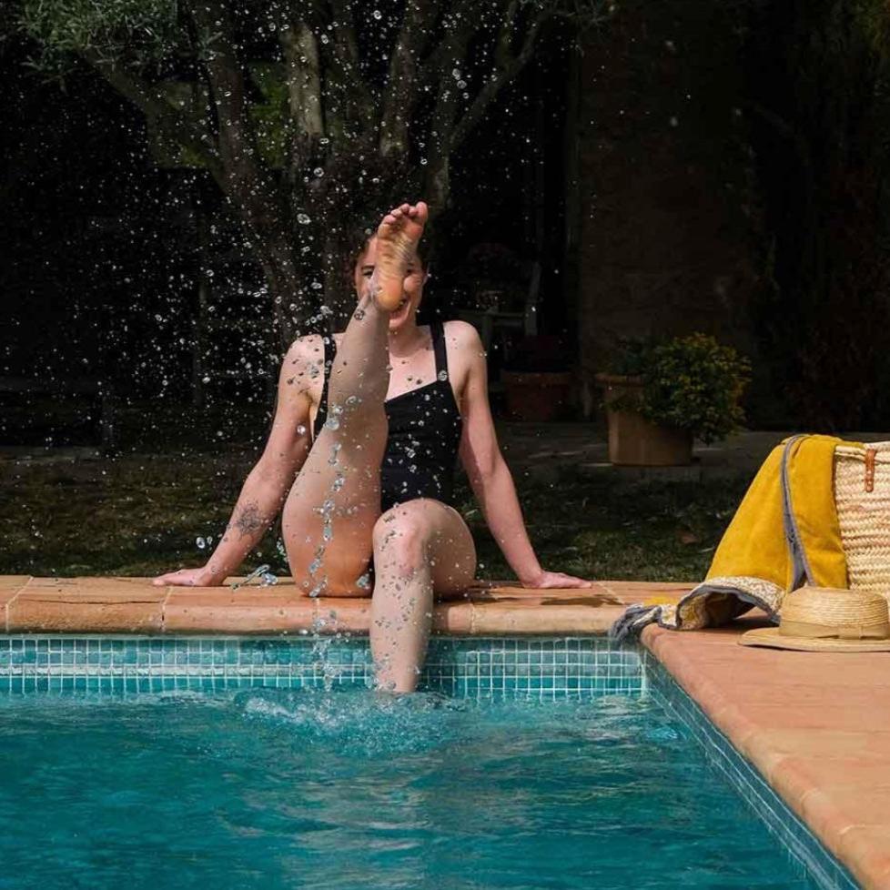 Braga de Bikini Menstrual Negra Cocoro