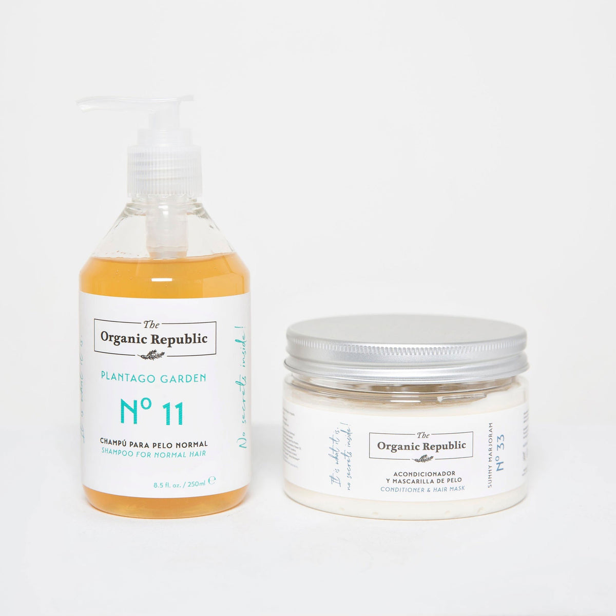 Pack Champú Cabello Normal y Mascarilla y Acondicionador The Organic Republic