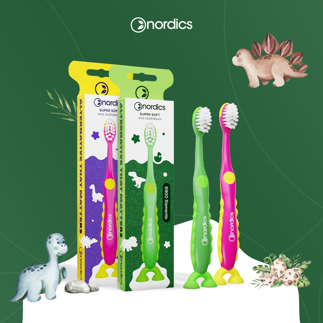 Cepillo Dientes Infantil Premium Dino Super Soft 6.900 Nordics