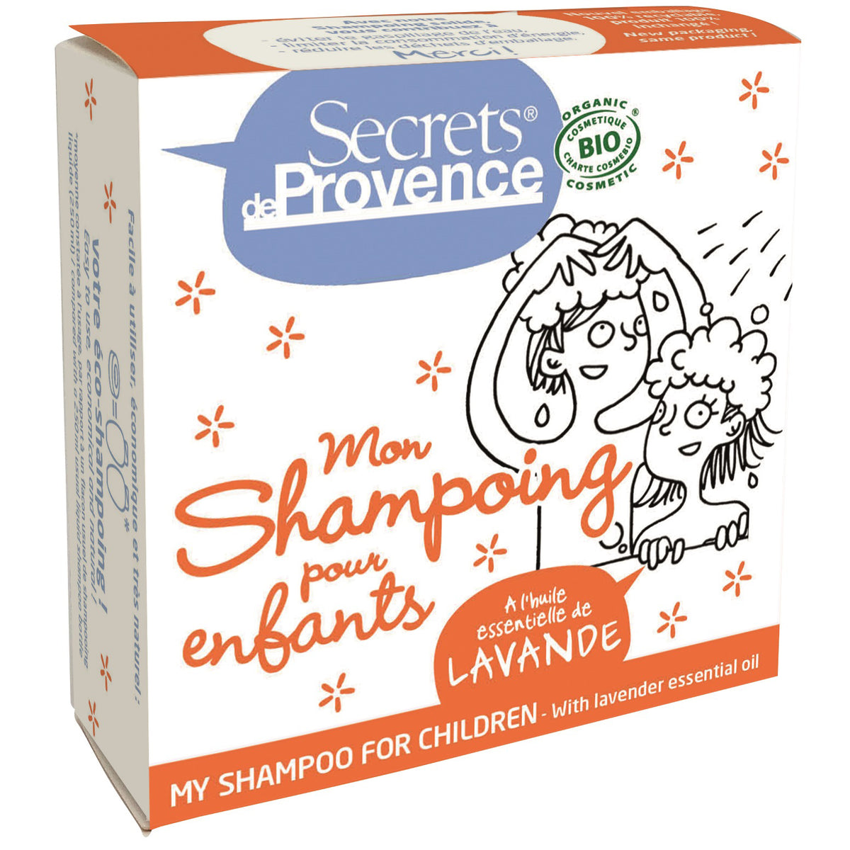 Champú Sólido Bio para Niños Secrets de Provence 85 g