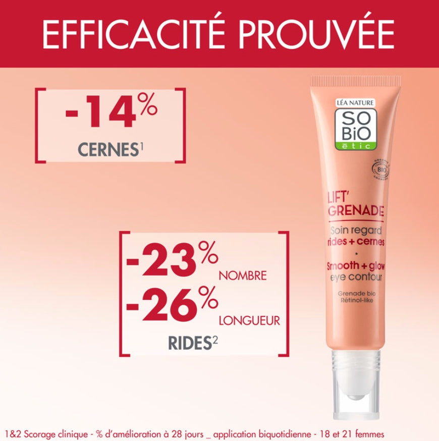 Cuidado de Ojos para Arrugas + Ojeras So'BioCuidado de Ojos para Arrugas + Ojeras Lift Grenade So'Bio