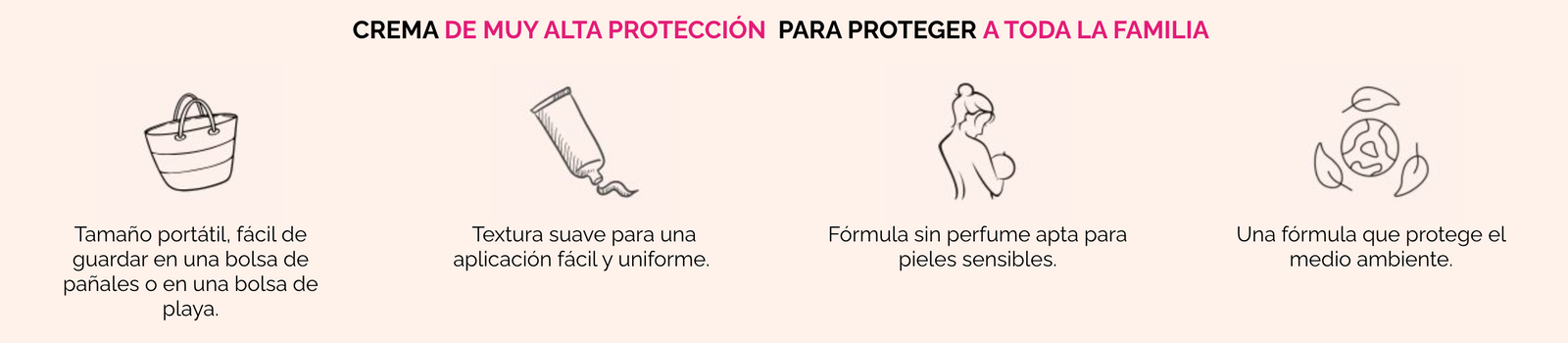 Crema Solar Bebé SPF 50+ Sin Perfume Acorelle