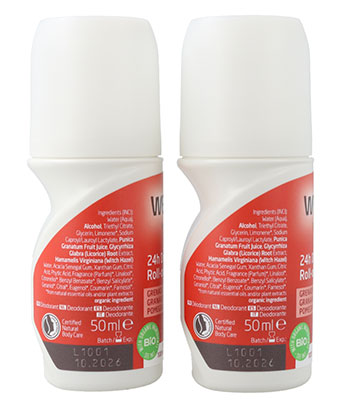 Duplo Desodorante Roll-On Granada 24h Weleda