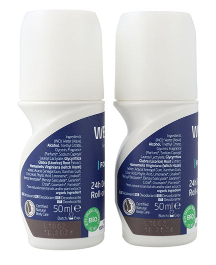 Duplo Desodorante Roll-On Hombre 24h Weleda