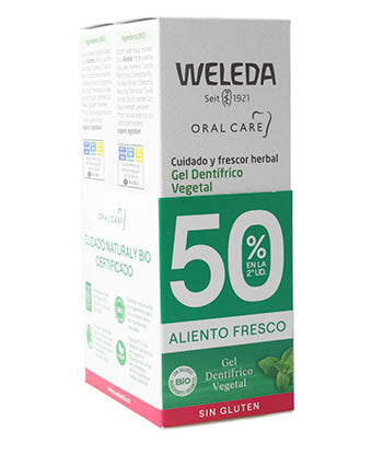 Duplo Gel Dentífrico Vegetal Weleda
