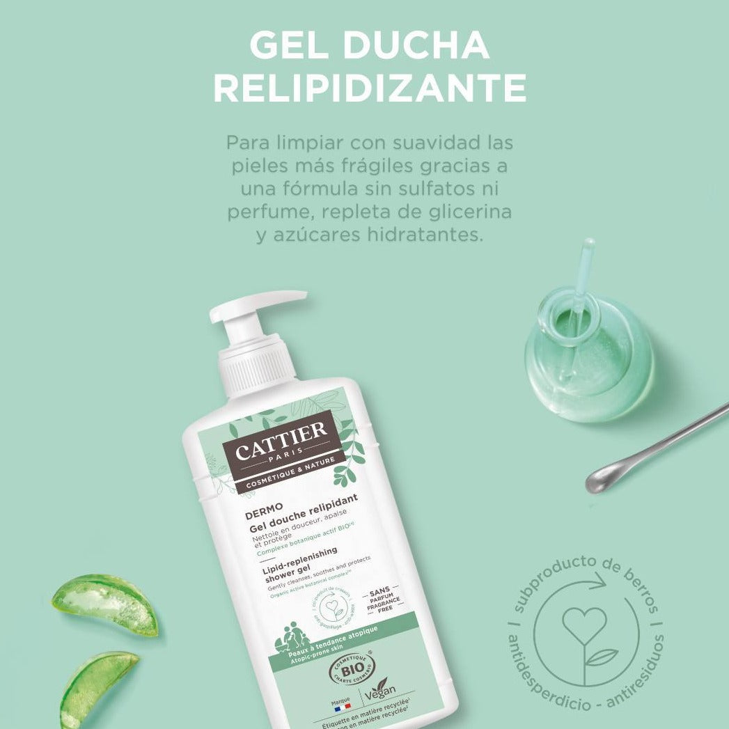 Gel de Ducha Relipidizante Pieles con Tendencia Atópica Dermo Cica Cattier
