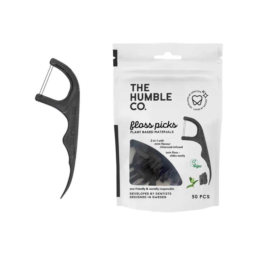 Hilo Dental con Mango Menta-Doble The Humble co.
