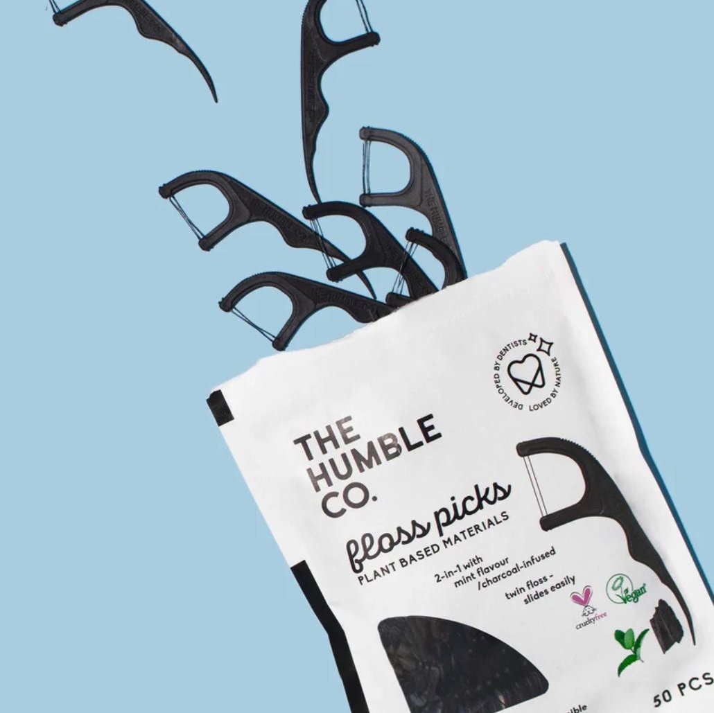 Hilo Dental con Mango Menta-Doble The Humble co.