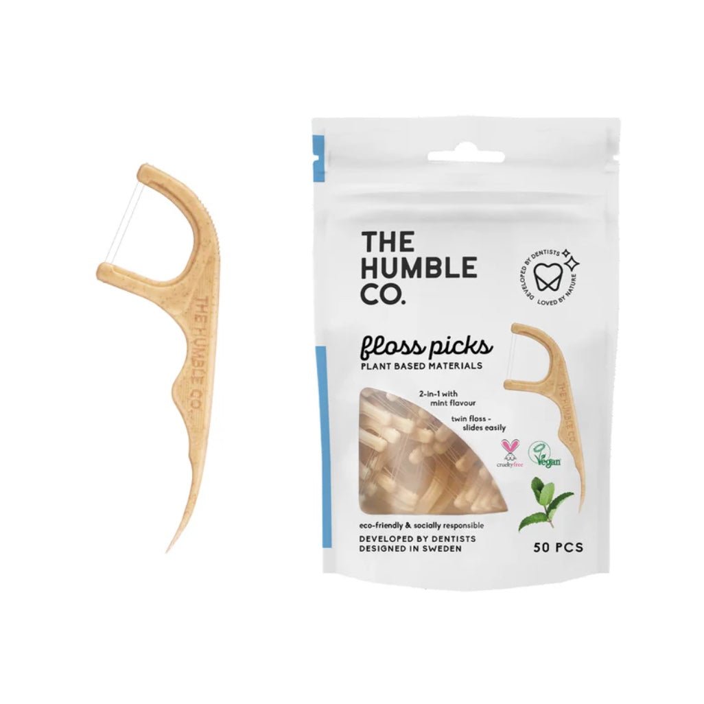 Hilo Dental con Mango Menta-Doble The Humble co.