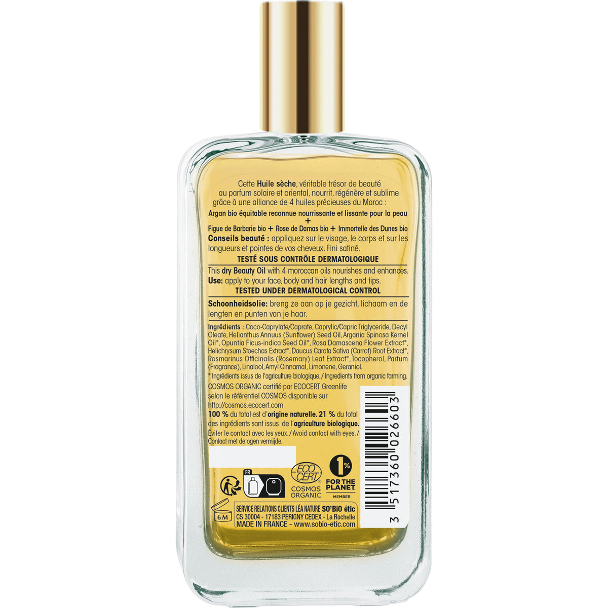 Aceite Seco Précieux Argan Léa Nature So Bio Étic