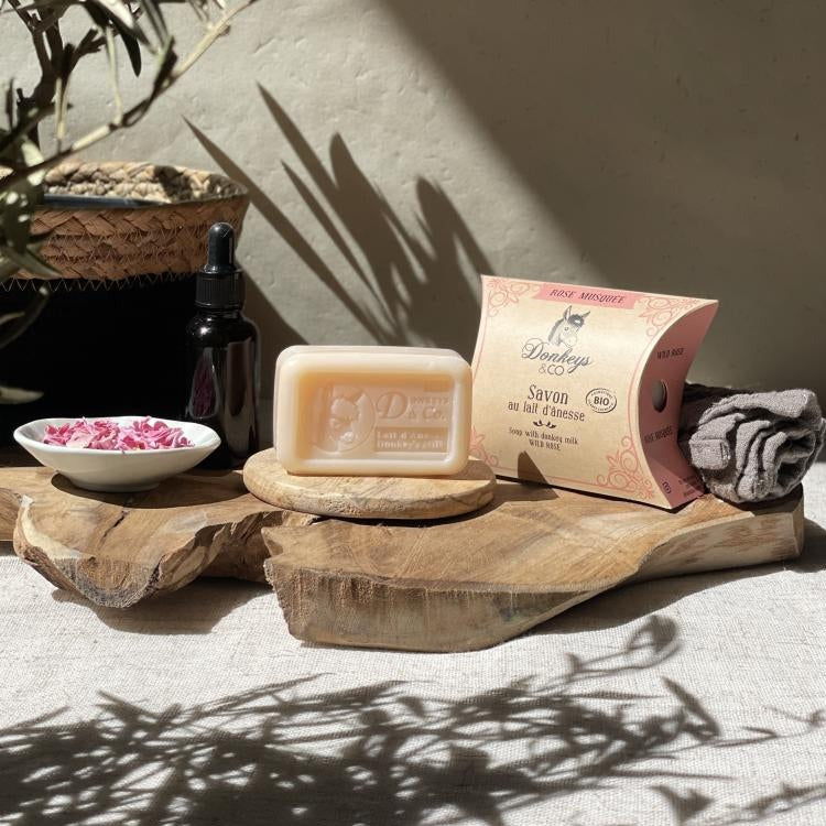 Jabón Sólido Leche de Burra con Rosa Mosqueta Donkeys and Co