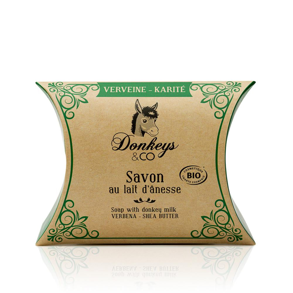Jabón Sólido Leche de Burra con Verbena y karité Donkeys and Co
