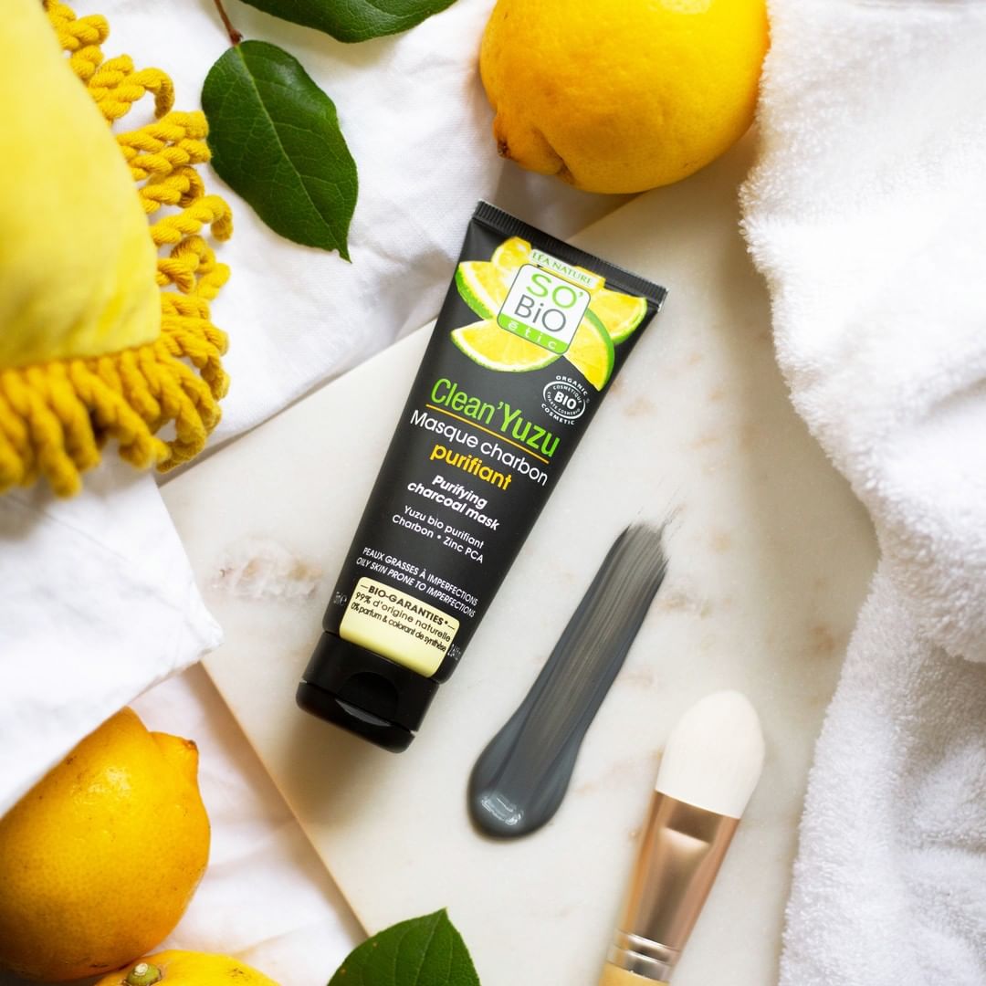 Mascarilla Purificante de Carbón Clean'Yuzu So'Bio