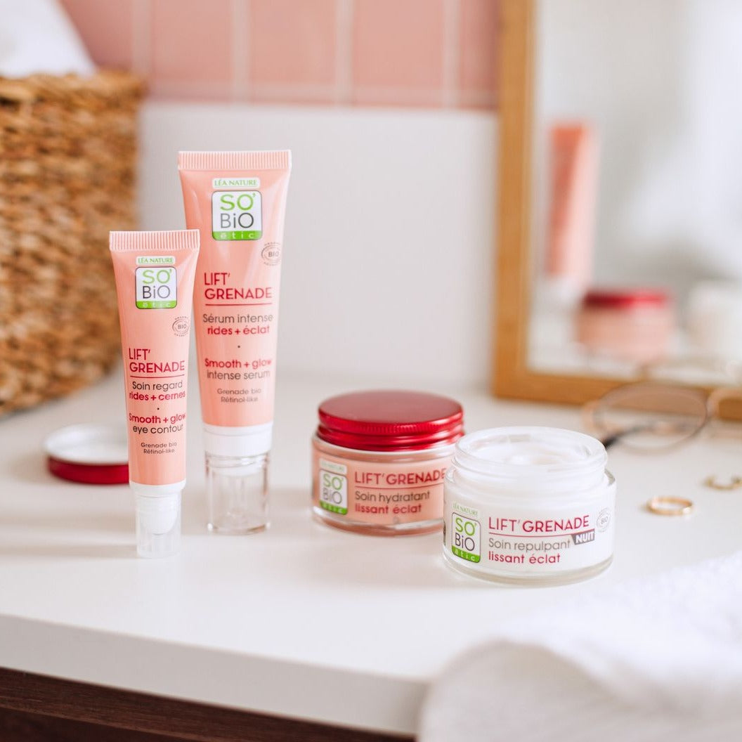 Pack Reafirmante Sérum + Contorno + Crema Día + Crema Noche Lift Grenade So'Bio