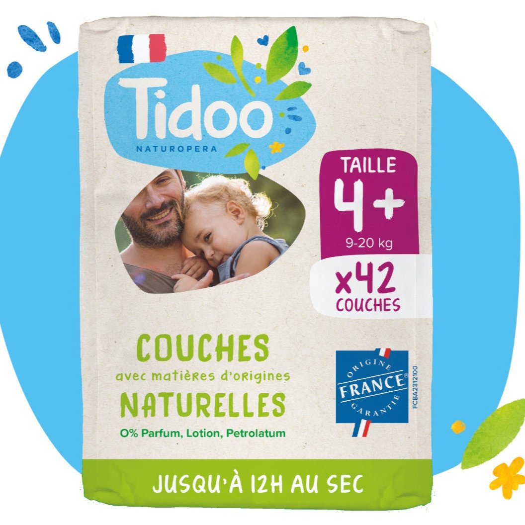 Pañales Naturales Tidoo Talla 4+