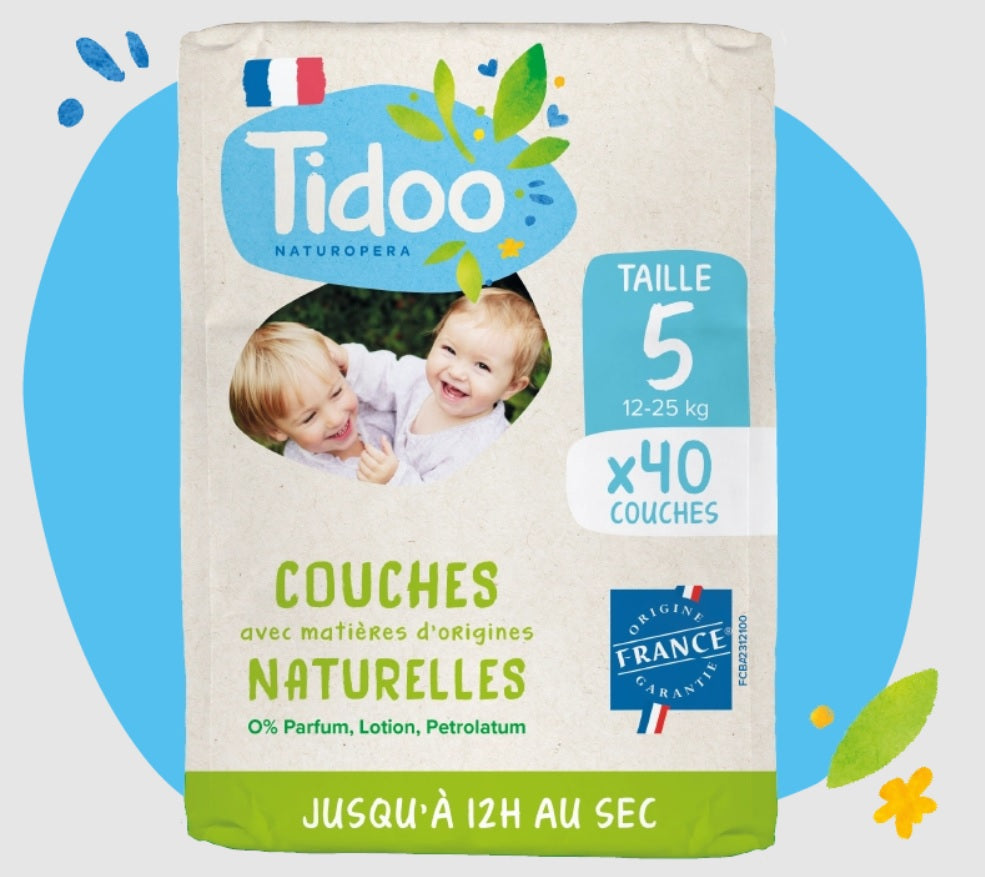 Pañales Naturales Tidoo Talla 5