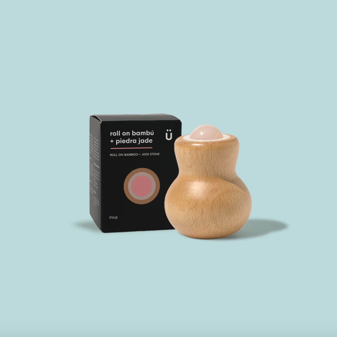 Roll On Masajeador Facial y Corporal Bambú y Jade Naturbrush