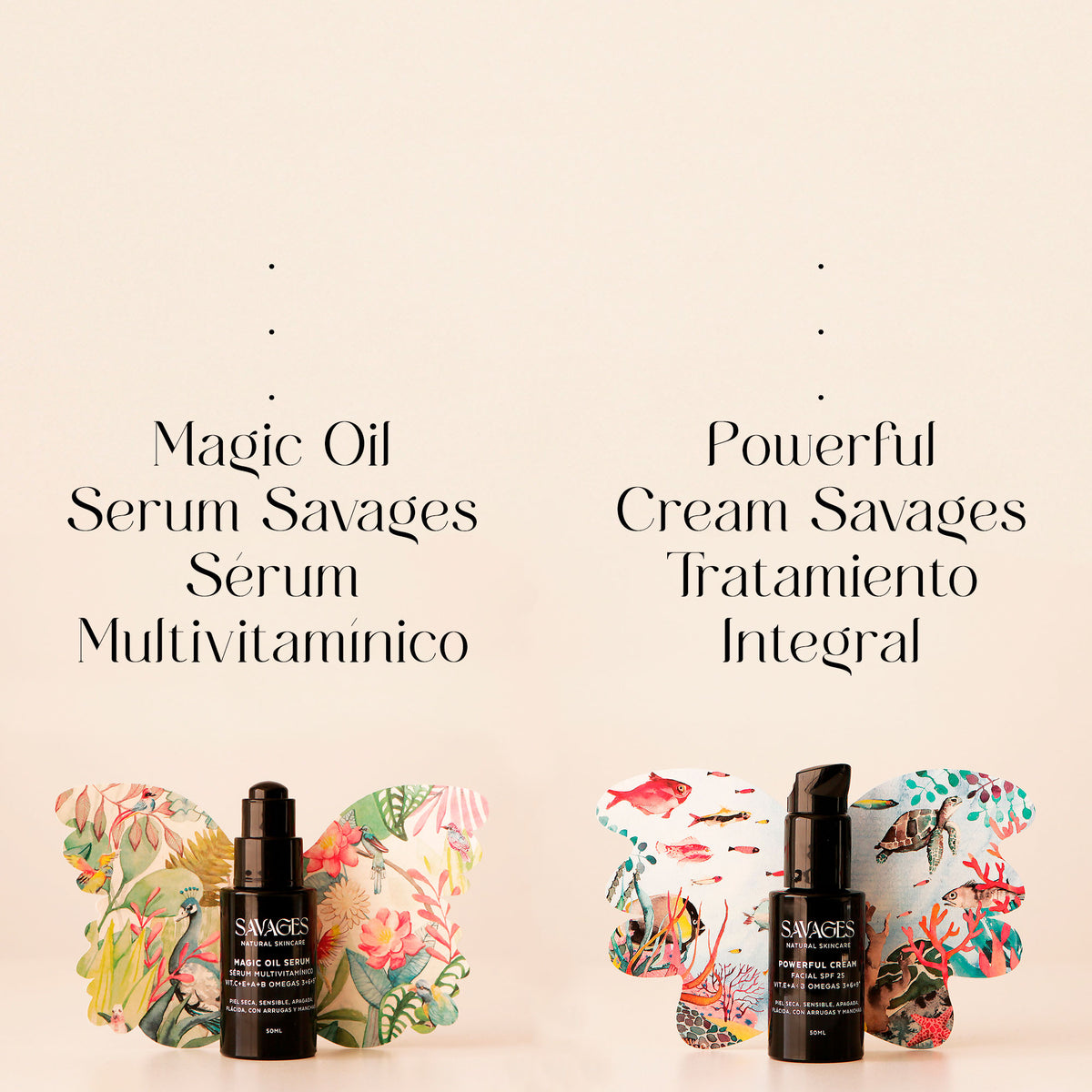 Dúo Perfecto: Magic Oil Serum + Powerful Cream Savages