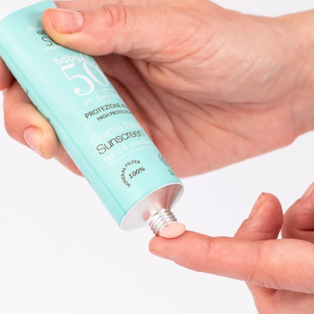 Protector Solar SPF 50 Bebé Tubo de Aluminio On Officina Naturae