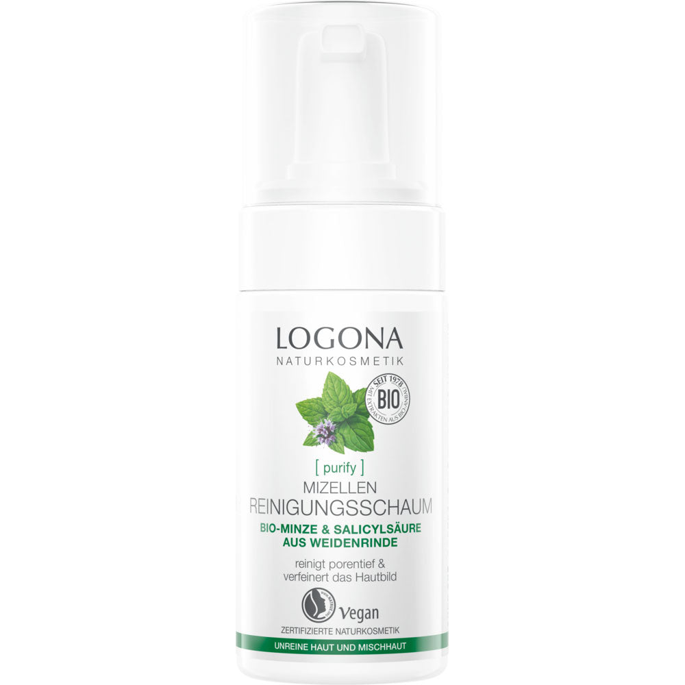 Espuma Limpiadora Menta &amp; Ácido Salicilico Micelar Logona