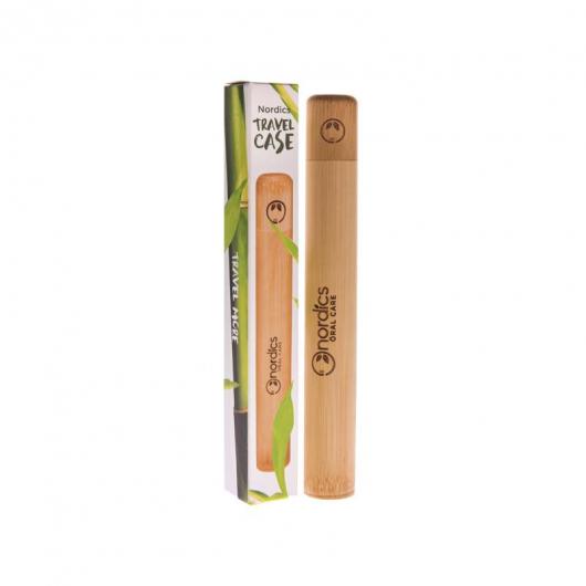 Estuche viaje para cepillo dental bambú Nordics