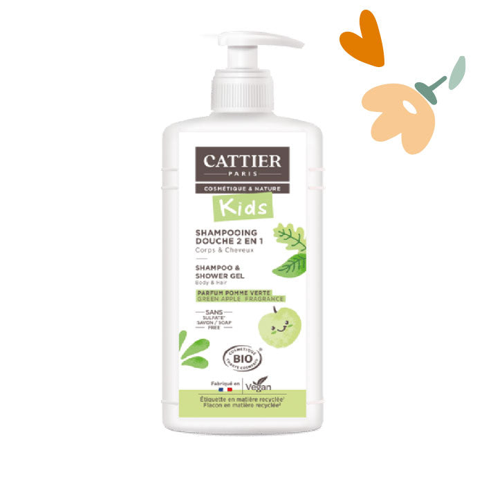 Champú Gel Ducha Niño Aroma Manzana Cattier