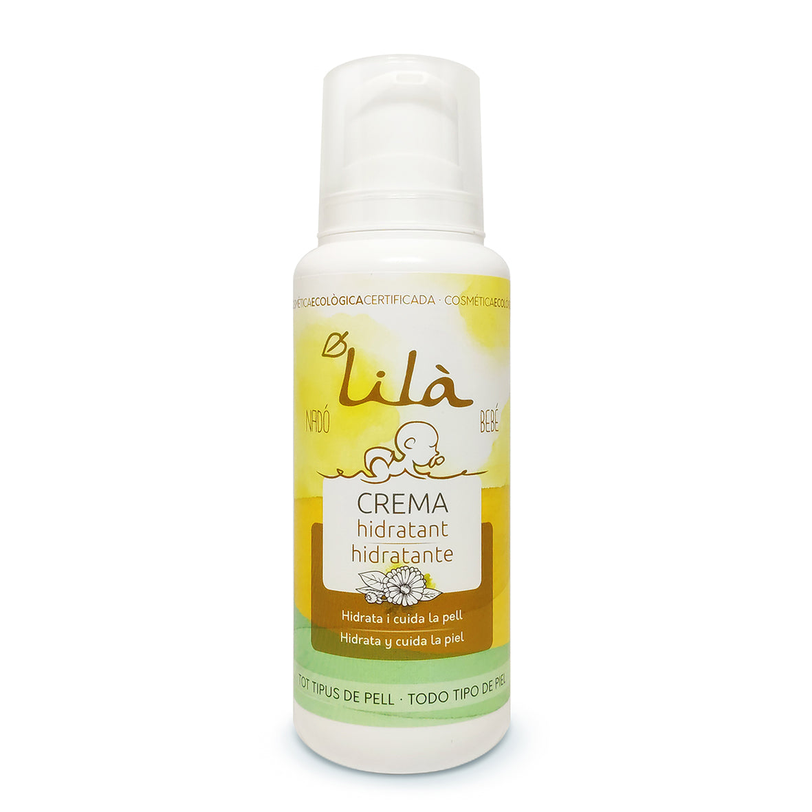 Crema Hidratante Bebé Cara y Cuerpo Lilà Cosmètics 200 ml