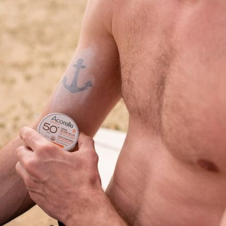 Crema Solar Sólida SPF50+ Filtro Mineral Acorelle