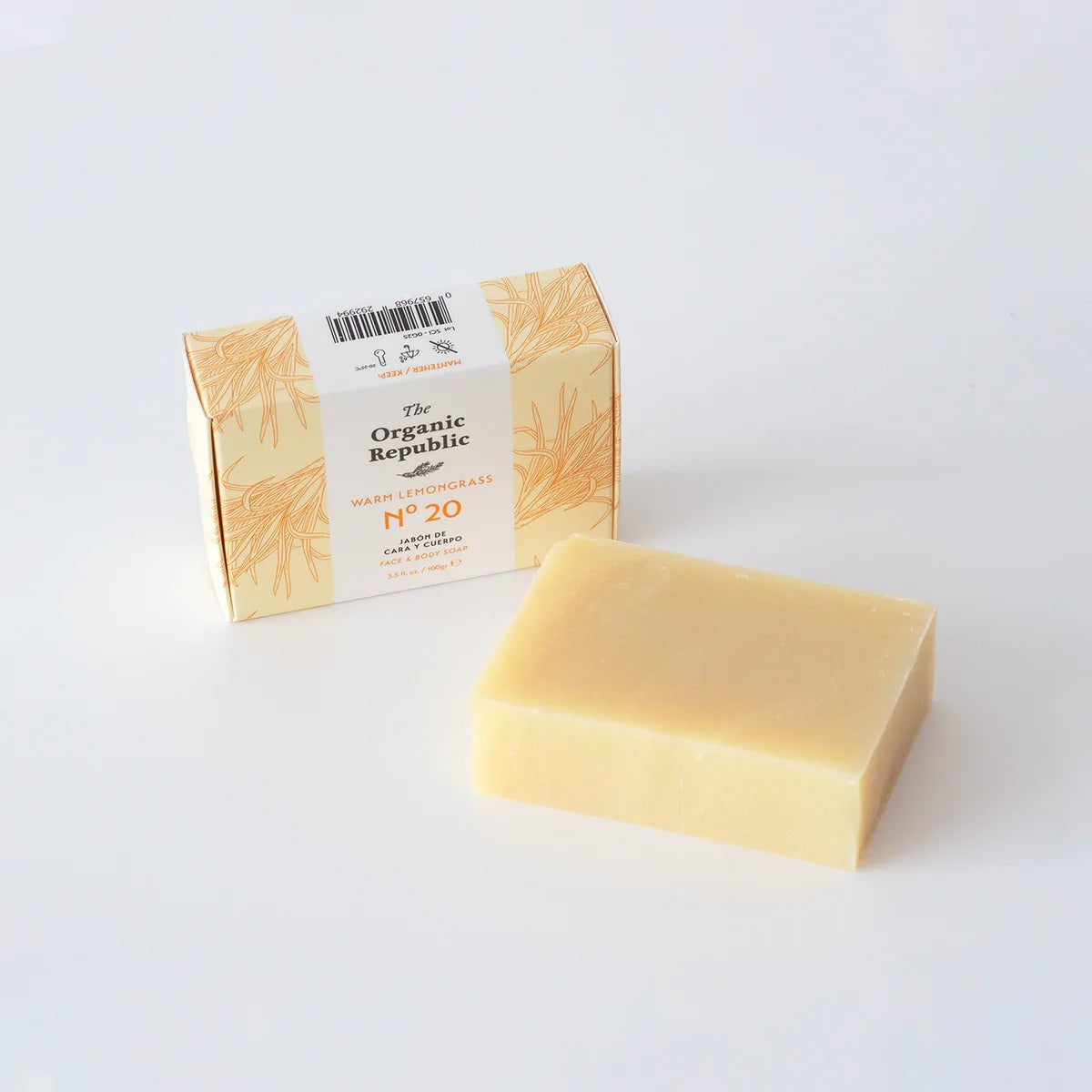 Jabón Sólido Lemongrass The Organic Republic 100 g