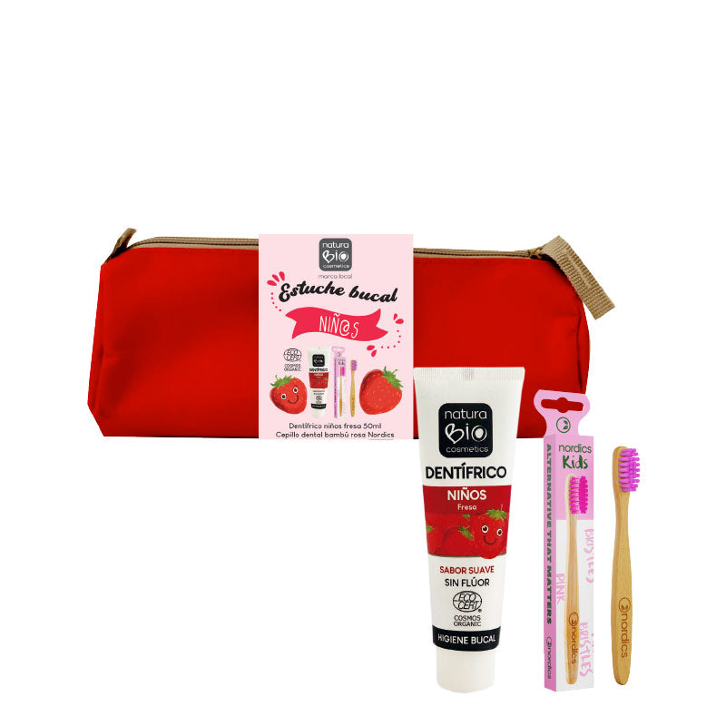Estuche Bucal Rojo Niñ@s Natura Bio