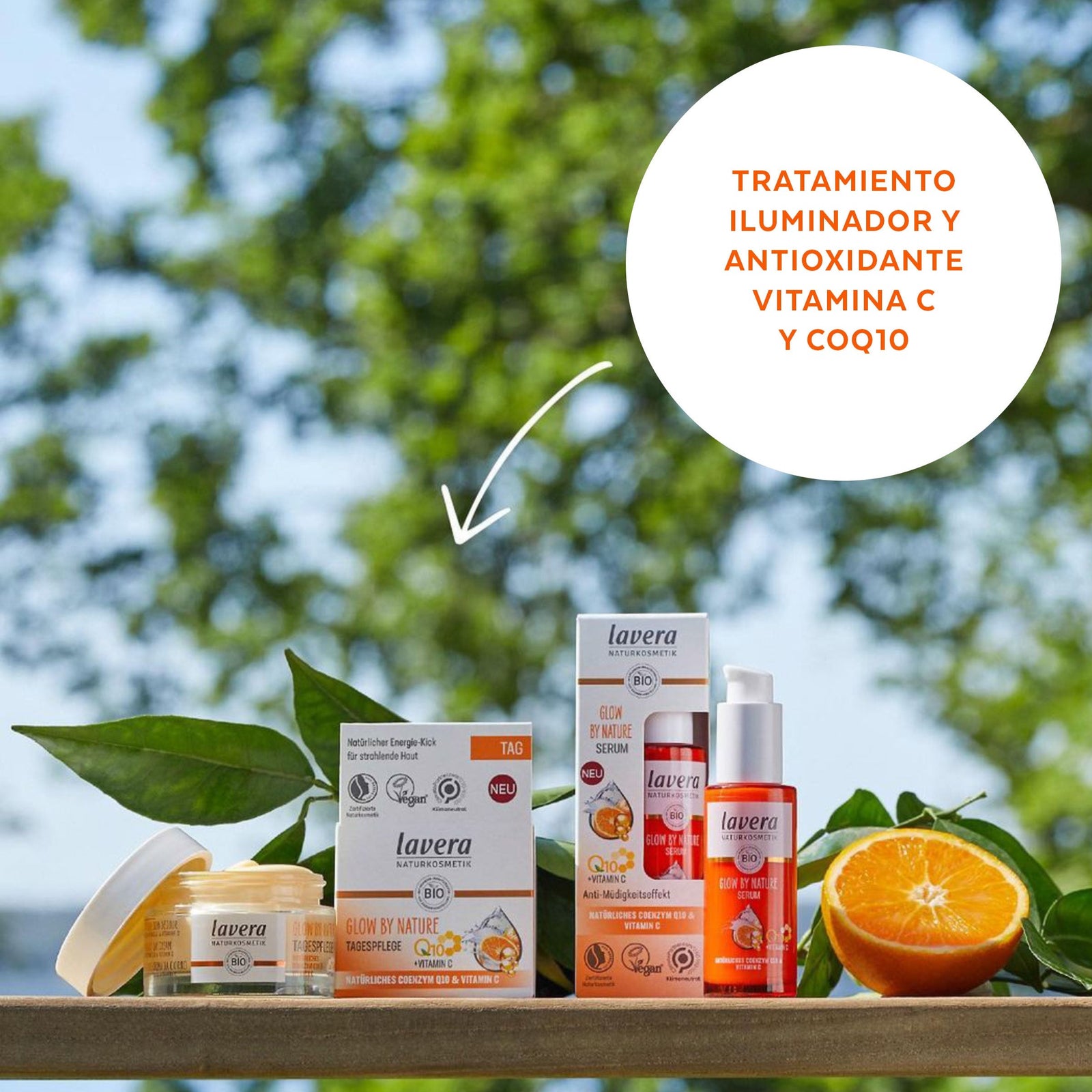 tratamiento facial iluminador vitamina c lavera