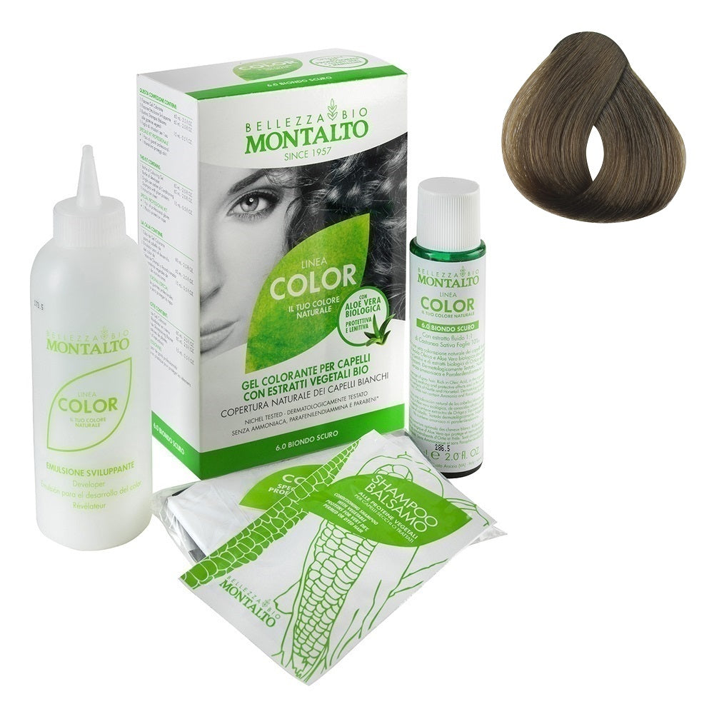 Tinte Vegetal Color 6.1 Rubio Ceniza Montalto Belleza Bio