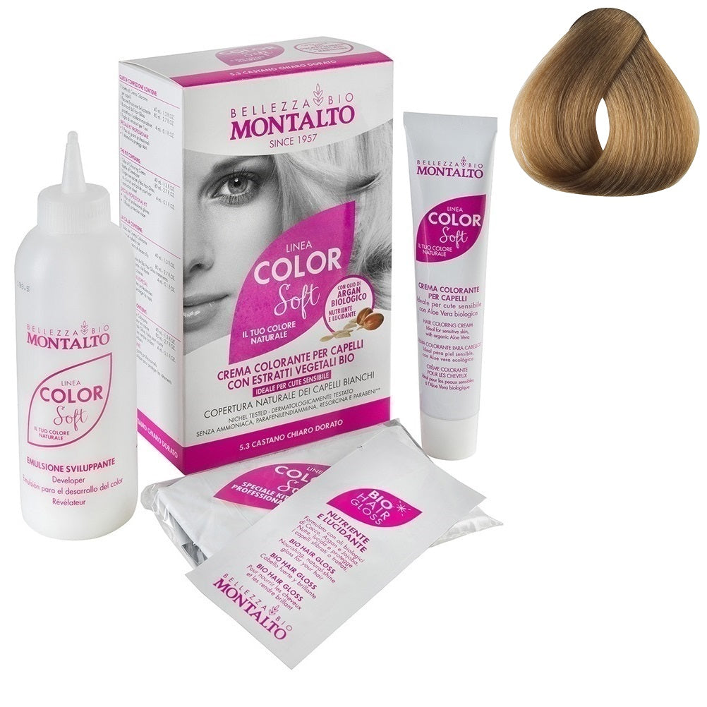 Tinte Vegetal Color Soft 8.0 Rubio Claro Montalto Belleza Bio