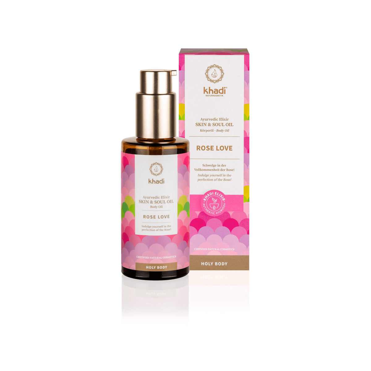 Aceite Corporal Amor Rosa 100ml Khadi