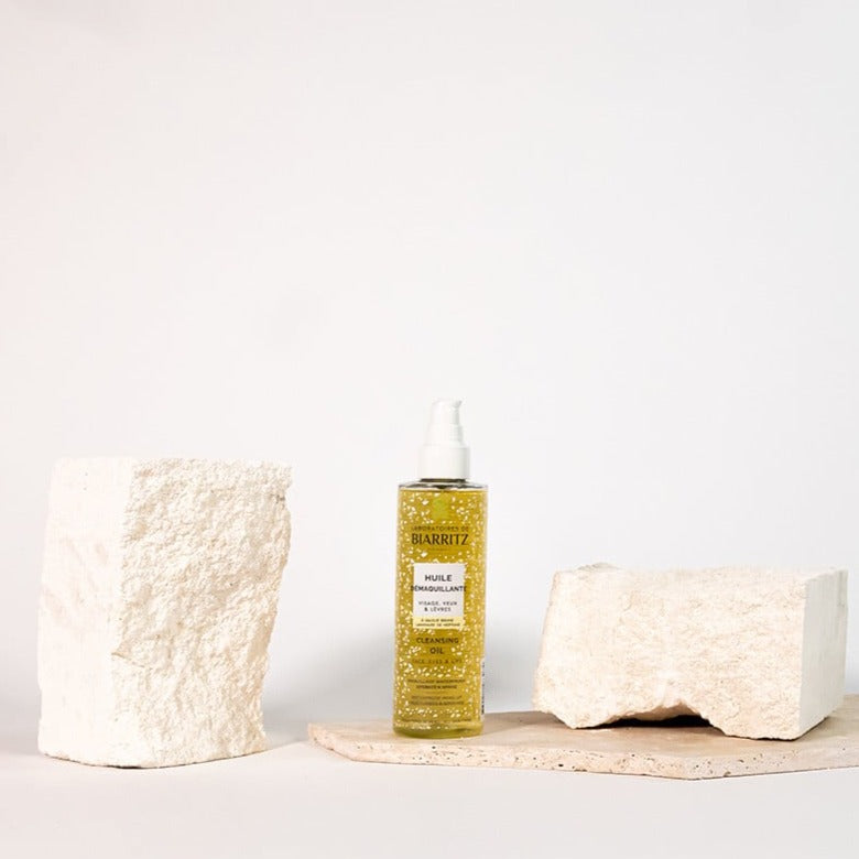 Aceite Limpiador y Desmaquillante Cara, Ojos y Labios Laboratoires Biarritz, aceite desmaquillante natural