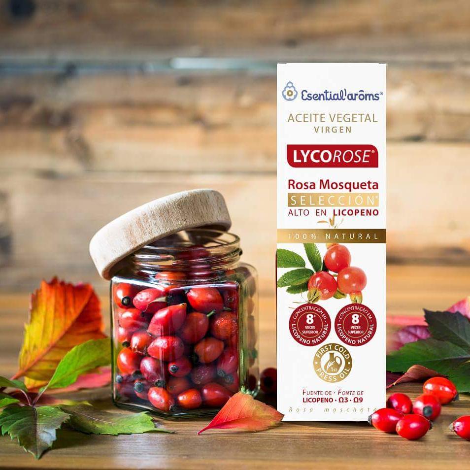 Aceite Vegetal Rosa Mosqueta Lycorose (alto en licopeno) Esential Aroms