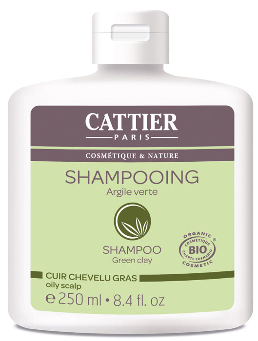 Champú Arcilla Verde Cabello Graso Biológico Cattier