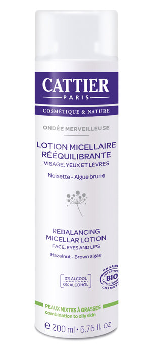 Loción Micelar Facial Reequilibrante Biológica Cattier