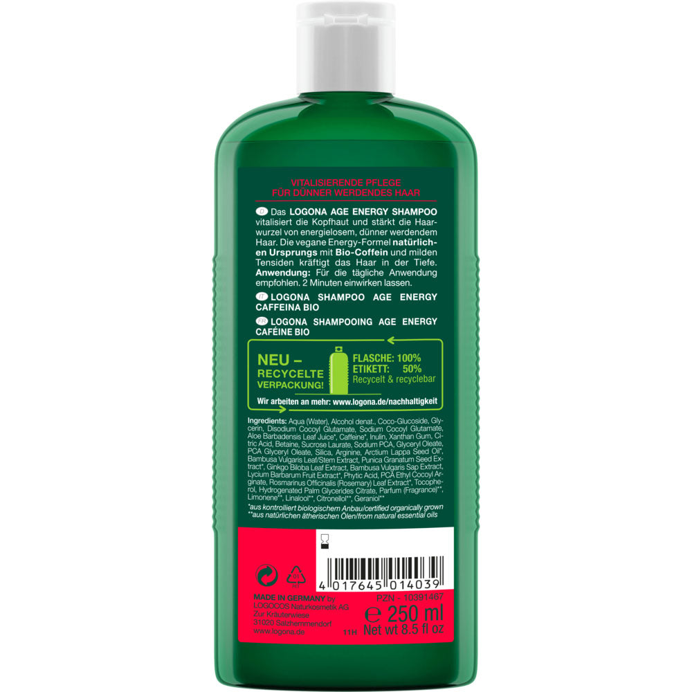 Champú Age Energy Cafeína Bio Logona
